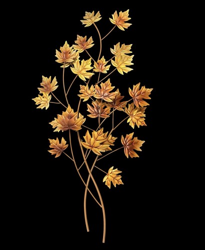 Metal maple leaf wall art - maple,